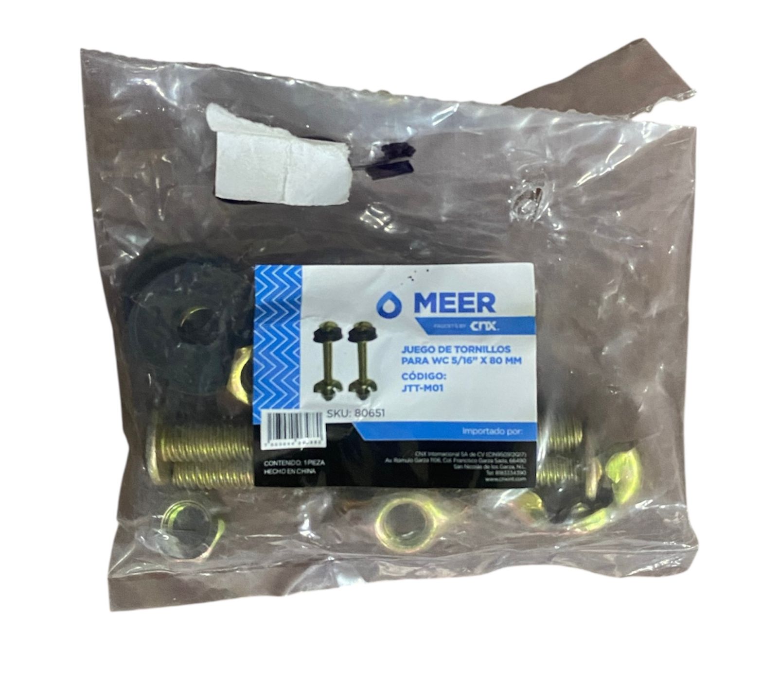 Juego De Tornillos Para WC Metalicos